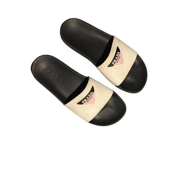 Prada Rubber Slip On Sandal - Picture 1 of 11